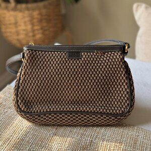 The SAK  Elliot Luca Bag Tan Beige Crochet Shoulder Bag Shoulder Purse Vintage